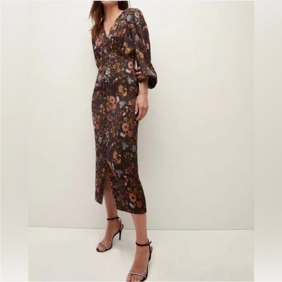 Veronica Beard Dresses & Skirts - Veronica Beard Midi Silk Floral Terina Midi Dress Sz 6